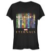 Junior’s Marvel Eternals Animated Vertical Boxes Poster T-Shirt