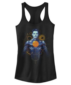 Junior’s Marvel Eternals Ikaris Circles Racerback Tank Top