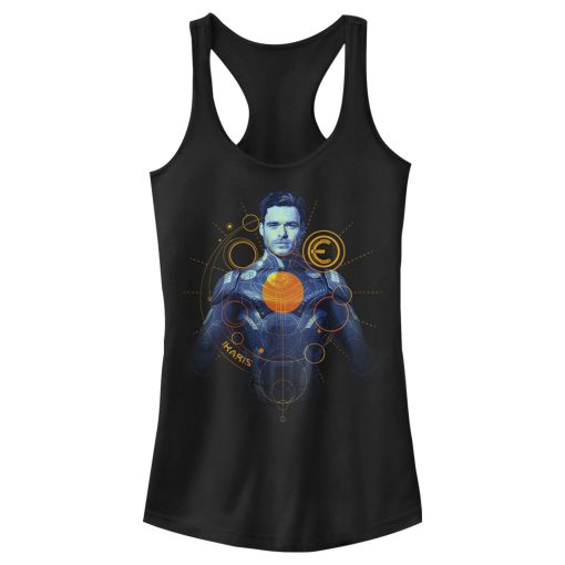 Junior’s Marvel Eternals Ikaris Circles Racerback Tank Top