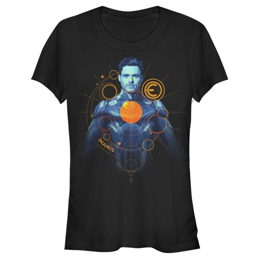 Junior’s Marvel Eternals Ikaris Circles T-Shirt