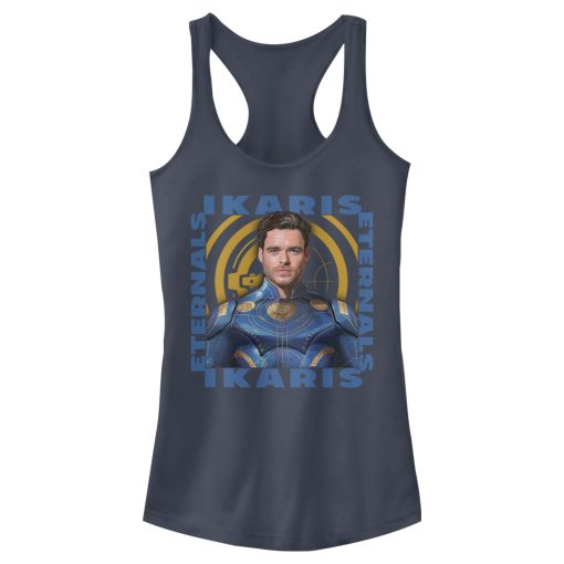 Junior’s Marvel Eternals Ikaris Hero Box Racerback Tank Top