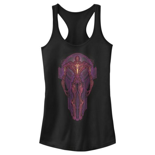 Junior’s Marvel Eternals Kro Stained Glass Racerback Tank Top