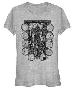 Junior’s Marvel Eternals Kro Wood Stamp Circles T-Shirt