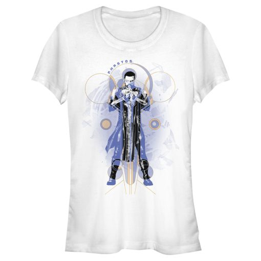 Junior’s Marvel Eternals Phastos Circles T-Shirt