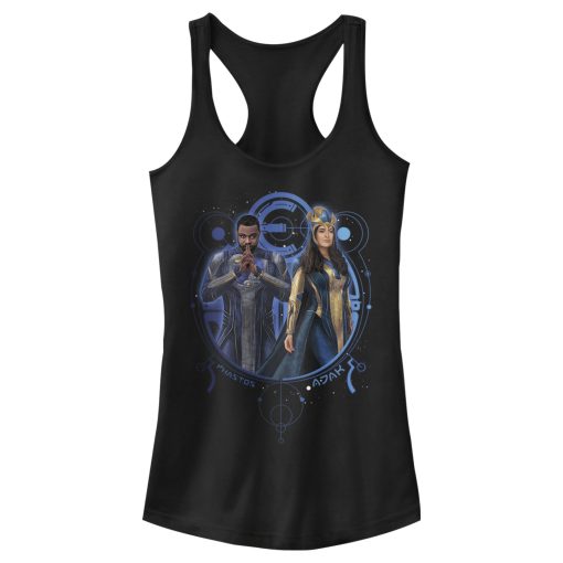 Junior’s Marvel Eternals Phastos and Ajak Duo Racerback Tank Top