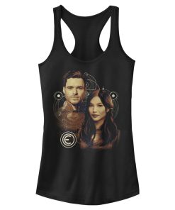 Junior’s Marvel Eternals Sersi and Ikaris Racerback Tank Top