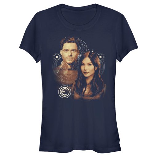 Junior’s Marvel Eternals Sersi and Ikaris T-Shirt