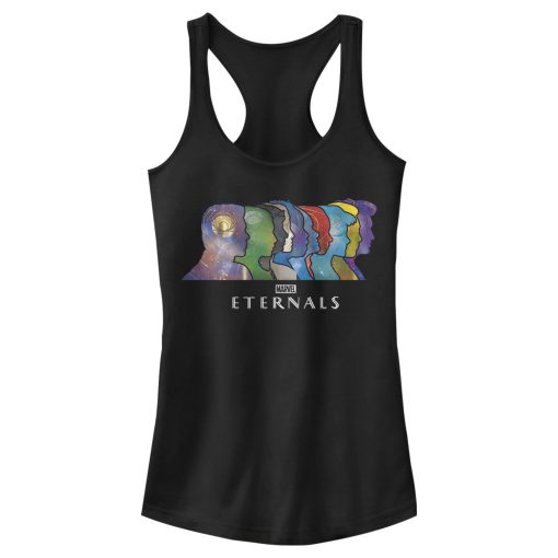 Junior’s Marvel Eternals Silhouettes Racerback Tank Top