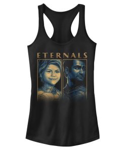 Junior’s Marvel Eternals Sprite and Kingo Racerback Tank Top