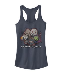 Junior’s Marvel Guardians of the Galaxy Kawaii Racerback Tank Top