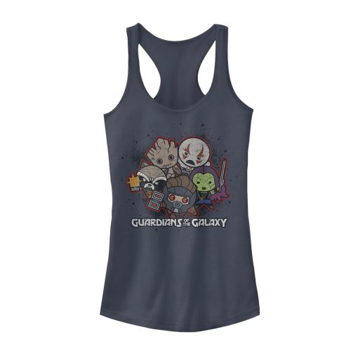 Junior’s Marvel Guardians of the Galaxy Kawaii Racerback Tank Top