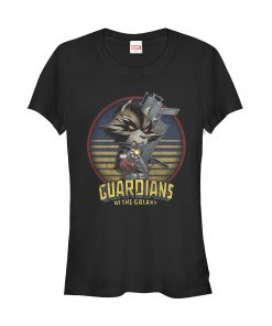 Junior’s Marvel Guardians of the Galaxy Rocket Metal T-Shirt