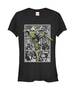 Junior’s Marvel Iron Fist Rain Battle T-Shirt