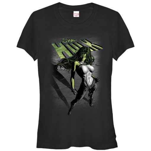 Junior’s Marvel She-Hulk Shadow T-Shirt