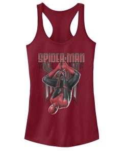 Junior’s Marvel Spider-Man Far From Home Hang Racerback Tank Top