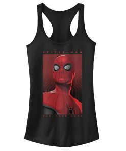 Junior’s Marvel Spider-Man Far From Home Hero Poster Racerback Tank Top