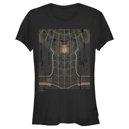 Junior’s Marvel Spider-Man No Way Home Black Suit T-Shirt