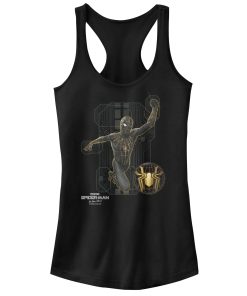 Junior’s Marvel Spider-Man No Way Home Black Suit Tech Racerback Tank Top