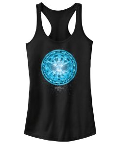 Junior’s Marvel Spider-Man No Way Home Blue Spidey Rune Racerback Tank Top