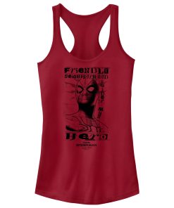 Junior’s Marvel Spider-Man No Way Home Friendly Neighborhood Hero Racerback Tank Top