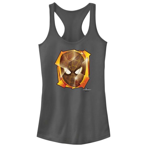 Junior’s Marvel Spider-Man No Way Home Golden Mask Racerback Tank Top