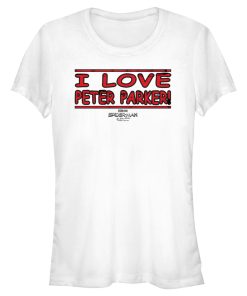 Junior’s Marvel Spider-Man No Way Home I Love Peter Parker T-Shirt