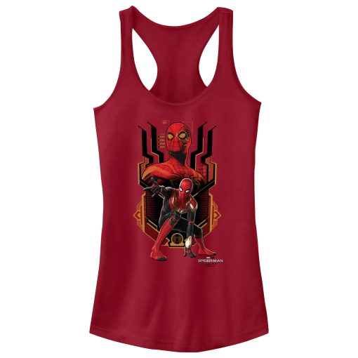 Junior’s Marvel Spider-Man No Way Home Integrated Suit Racerback Tank Top