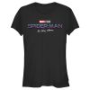 Junior’s Marvel Spider-Man No Way Home Logo Black T-Shirt
