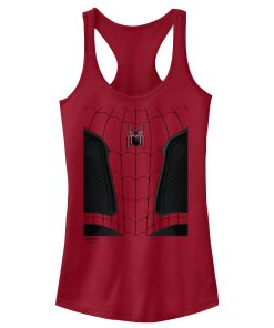 Junior’s Marvel Spider-Man No Way Home New Suit Racerback Tank Top
