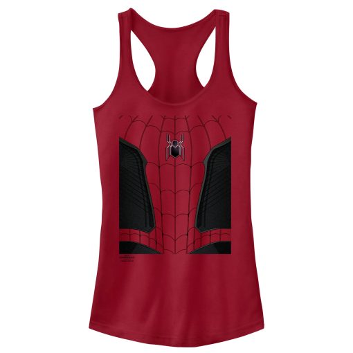 Junior’s Marvel Spider-Man No Way Home New Suit Racerback Tank Top