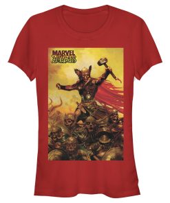 Junior’s Marvel Zombies Thor Battle T-Shirt