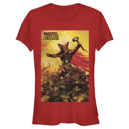 Junior’s Marvel Zombies Thor Battle T-Shirt