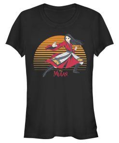 Junior’s Mulan Sunset Pose T-Shirt
