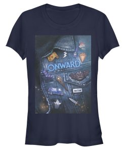 Junior’s Onward Barley Denim Jacket Poster T-Shirt