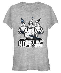 Junior’s Star Wars Stormtrooper Party Hats Trio 40th Birthday Trooper T-Shirt