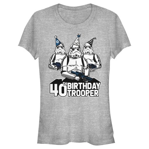 Junior’s Star Wars Stormtrooper Party Hats Trio 40th Birthday Trooper T-Shirt