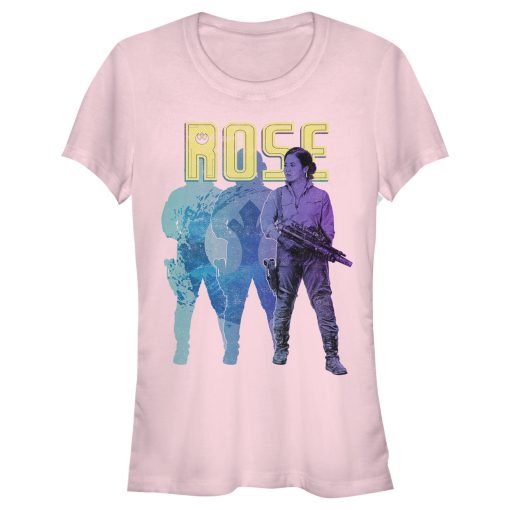 Junior’s Star Wars The Rise of Skywalker Rose Silhouette T-Shirt