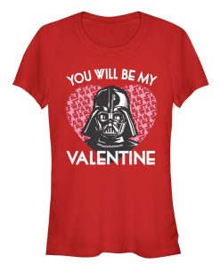 Junior’s Star Wars Valentine Darth Vader Invitation T-Shirt