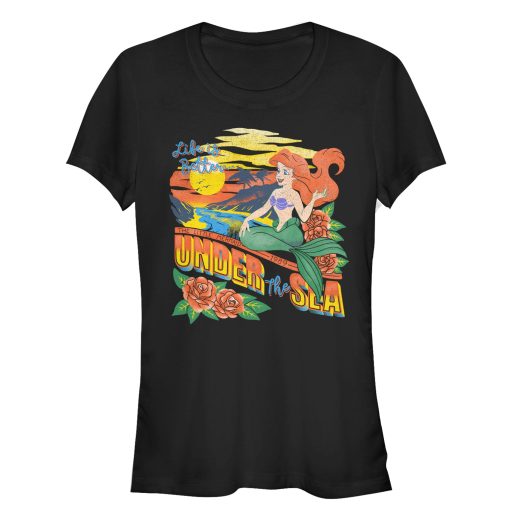 Junior’s The Little Mermaid Tropical Life T-Shirt