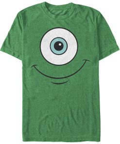 Men_s Monsters Inc Mike Wazowski Eye Smile T-Shirt