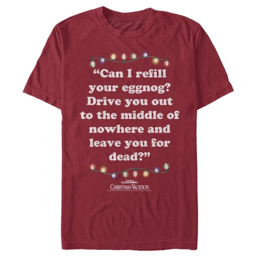 Men_s National Lampoon_s Christmas Vacation Leave You for Dead Quote T-Shirt