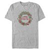 Men_s National Lampoon_s Christmas Vacation Wreath Logo T-Shirt