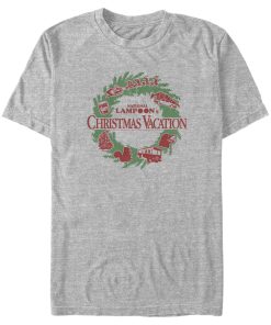 Men_s National Lampoon_s Christmas Vacation Wreath Logo T-Shirt
