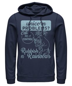 Men_s Onward Rubbish N_ Rainbows Pest Control Pull Over Hoodie