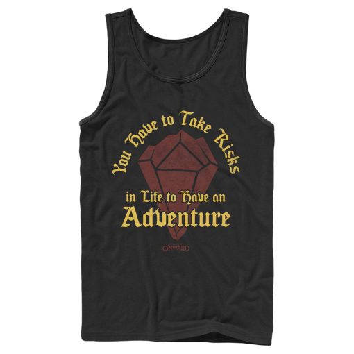 Men_s Onward Take Risks to Have Adventure Tank Top