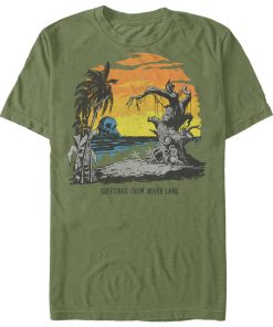 Men_s Peter Pan Neverland Postcard T-Shirt