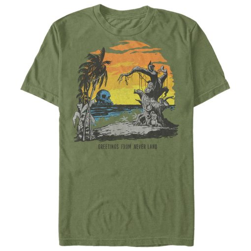 Men_s Peter Pan Neverland Postcard T-Shirt