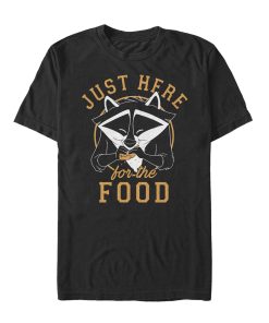 Men_s Pocahontas Meeko Here For Food T-Shirt