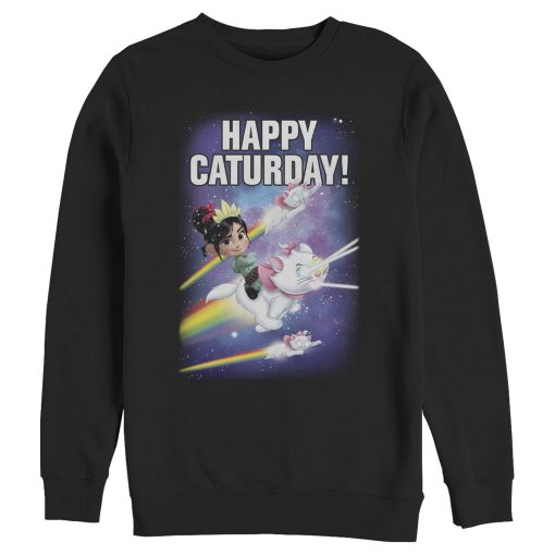 Men_s Ralph Breaks the Internet Happy Caturday Sweatshirt