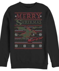 Men_s Shrek Ugly Christmas Shrekmas Sweatshirt